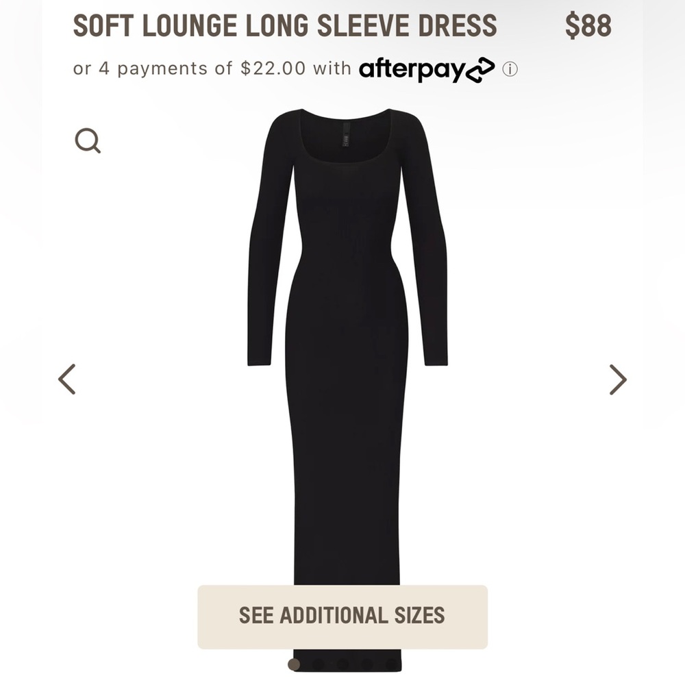 Skims Soft Lounge Long Sleeve Dress